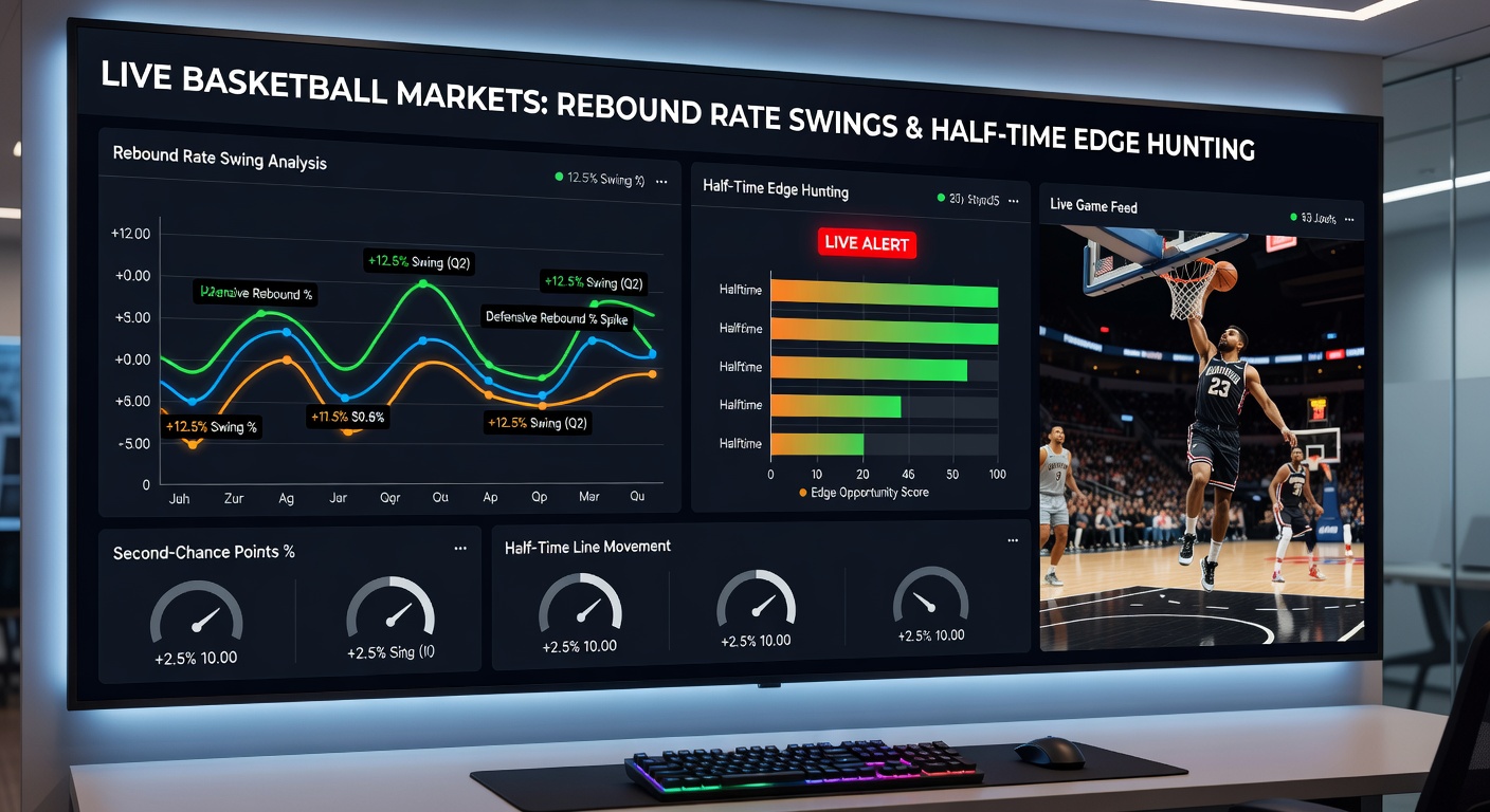 Visualisierung von Halbzeit-Edge-Jagd durch Rebound-Statistiken in Live-Basketball-Wetten
