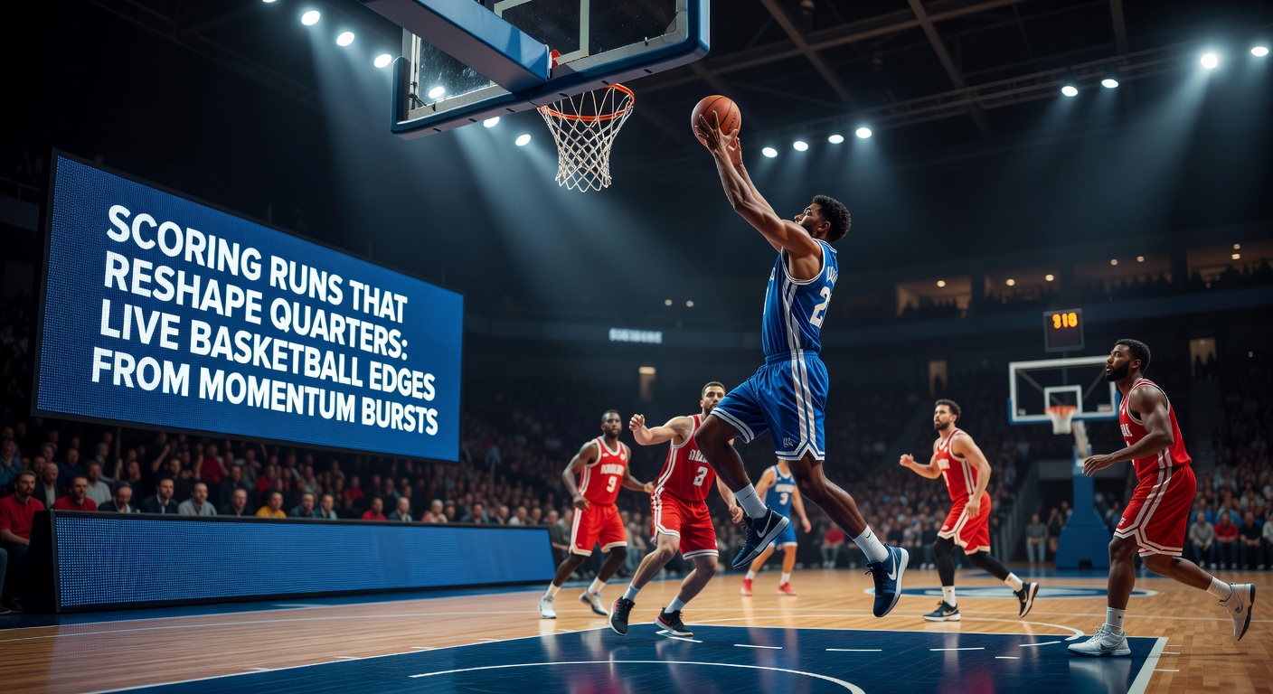 Dramatische Punkterun in einem NBA-Spiel, bei der ein Team einen Vorsprung von 20 Punkten aufbaut