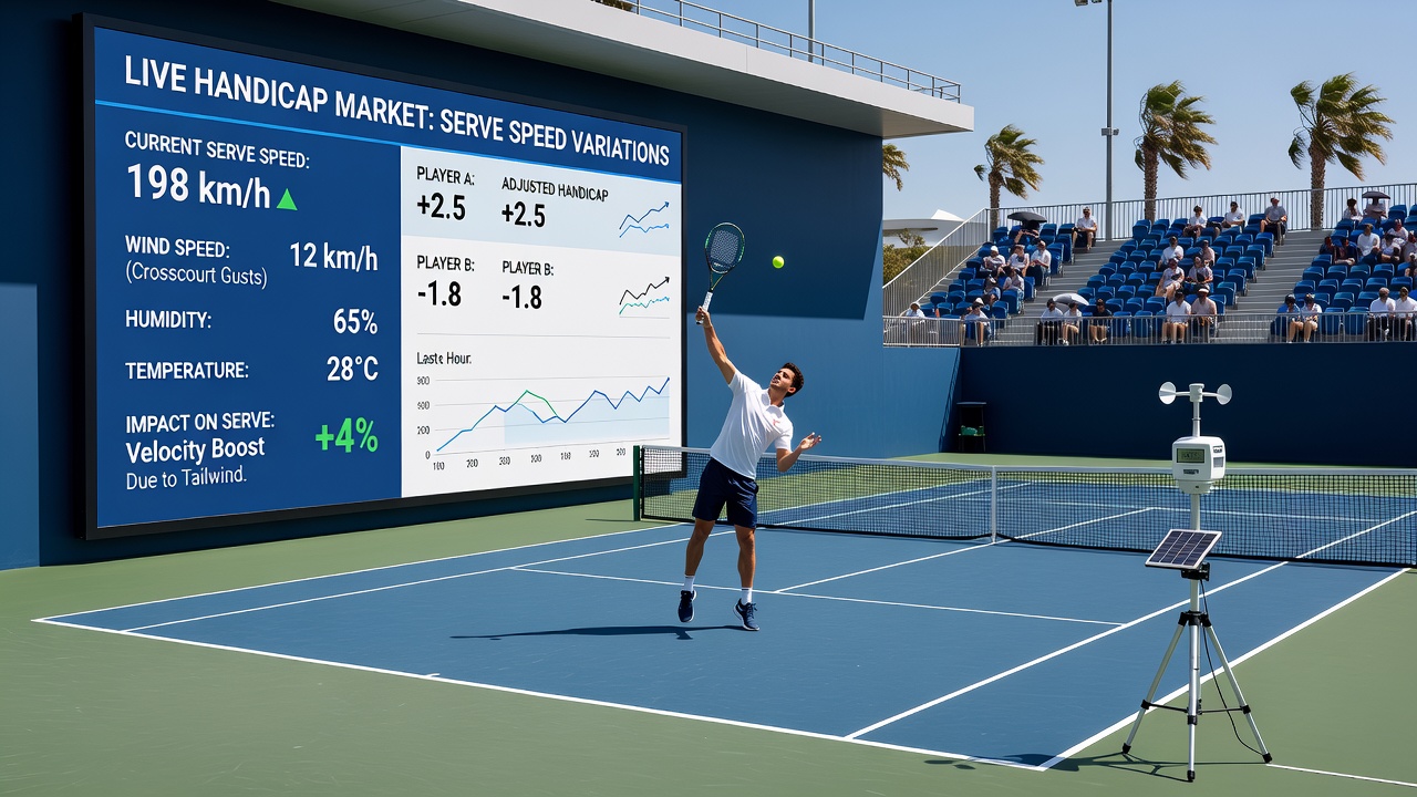 Analyse von Wind- und Temperatureffekten auf Aufschläge während eines Live-Tennismatches